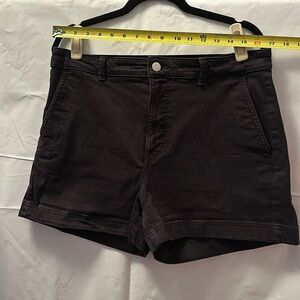 Everlane black denim shorts size 14